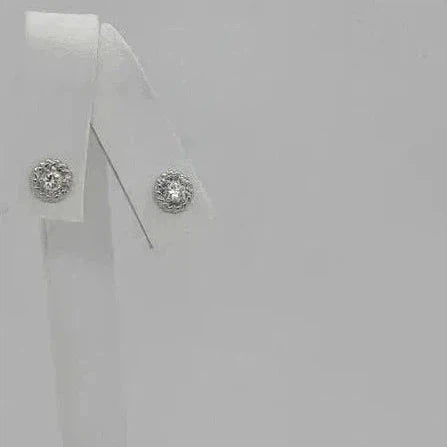 Brand New Sterling Silver 925 small round earrings