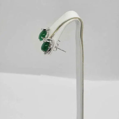 Brand New  Round Jade earrings