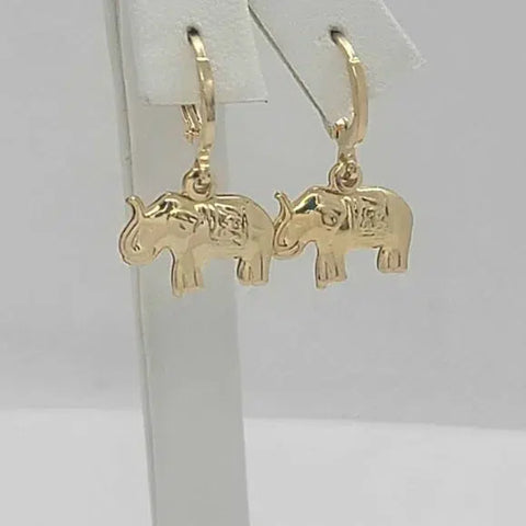 Brand New Brazilian 18k Gold Filled Elephants Earrings