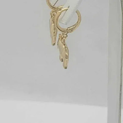 Brand New Brazilian 18k Gold Filled Elephants Earrings