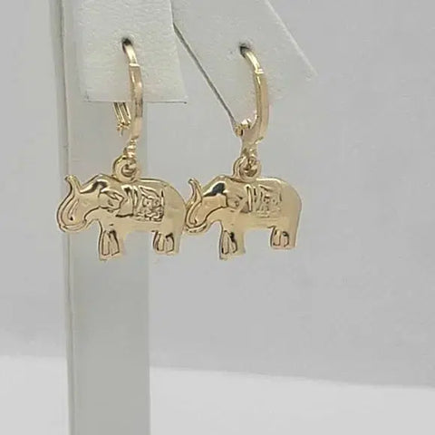 Brand New Brazilian 18k Gold Filled Elephants Earrings