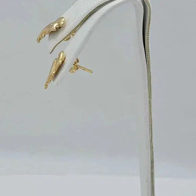 Brand New Brazilian 18k Gold Filled Double Dolphin Earrings