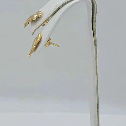 Brand New Brazilian 18k Gold Filled Double Dolphin Earrings