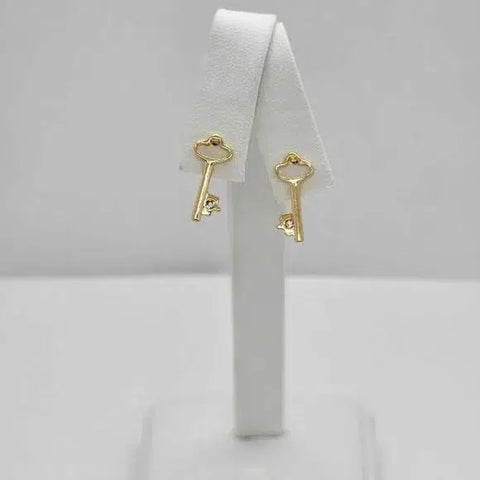 Brand New Brazilian 18k Gold Filled Key Earrings