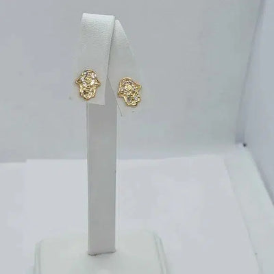 Brand New  Brazilian 18k gold filled Hamsa Earrings