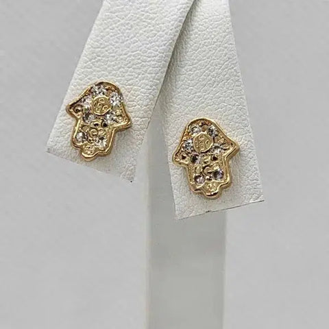 Brand New  Brazilian 18k gold filled Hamsa Earrings