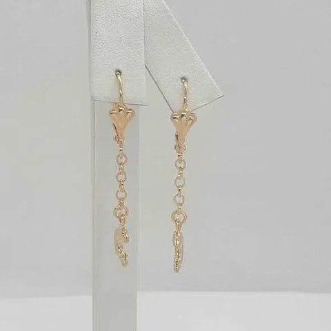 Brand New  Brazilian 18k Gold Filled Dolphins Earrings