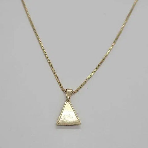 Brand NEW  Brazilian 18k Gold Filled Eye Of Providence Necklace