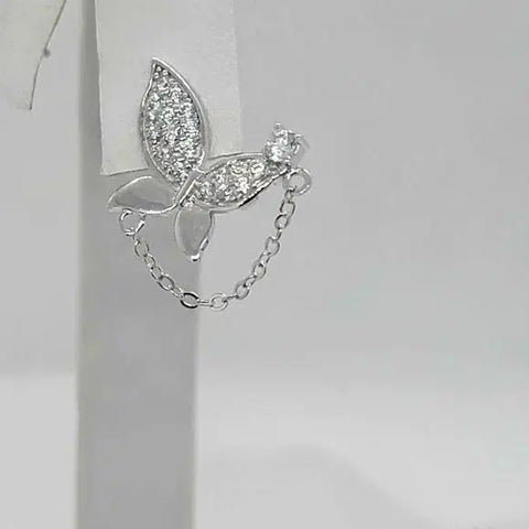 Brand New Sterling Silver 925 Butterfly Earrings