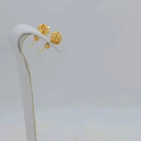 Brand New  Brazilian 18k Gold Filled Round Earrings