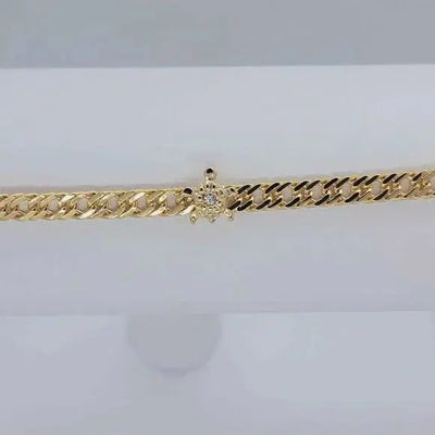 Brand New Brazilian 18k Gold Filled 3 Turtles Anklet