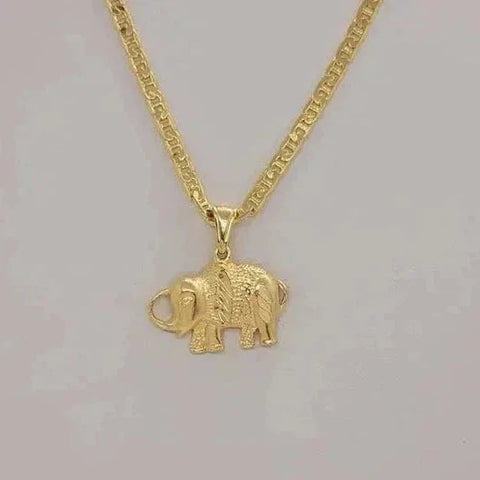 Brand New Brazilian 18k Gold Filled Elephant Necklace