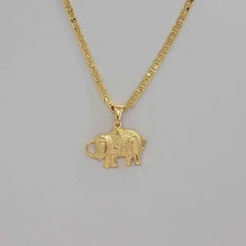 Brand New Brazilian 18k Gold Filled Elephant Necklace