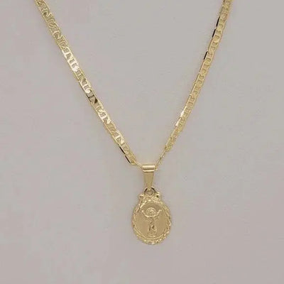 Brand New Brazilian 18k Gold Filled El Nino Divino Necklace