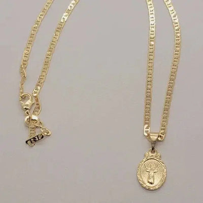 Brand New Brazilian 18k Gold Filled El Nino Divino Necklace