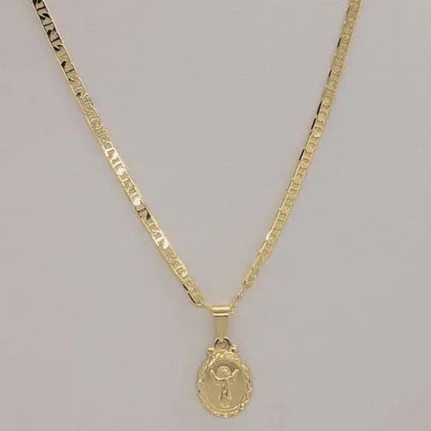 Brand New Brazilian 18k Gold Filled El Nino Divino Necklace