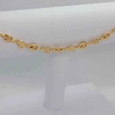 Brand New Brazilian 18k Gold Filled Elephants Anklet