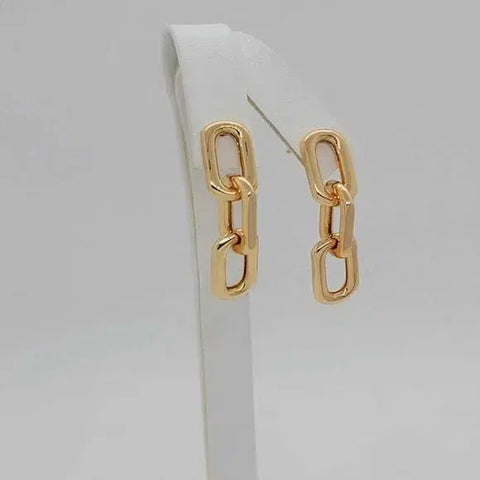 Brand New Brazilian 18k Gold Filled Earrings