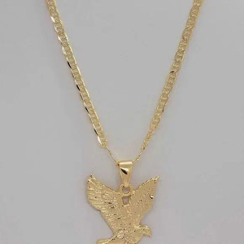 Brand New Brazilian 18k Gold Filled Eagle Necklace