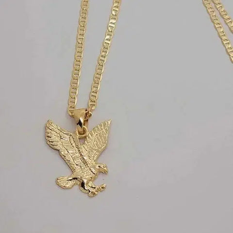 Brand New Brazilian 18k Gold Filled Eagle Necklace