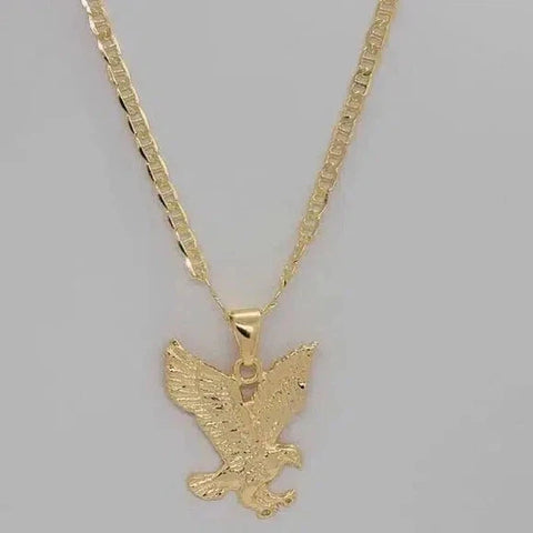 Brand New Brazilian 18k Gold Filled Eagle Necklace