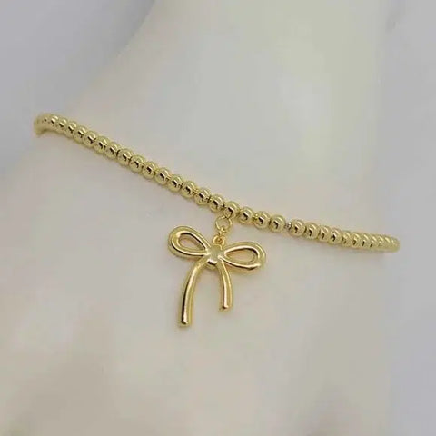 Brand New Brazilian 18k Gold Filled Bow Bracelet