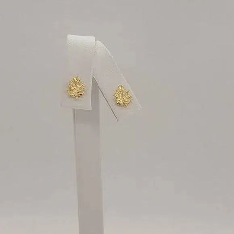 Brand New Brazilian 18k Gold Filled Leaf Earrings