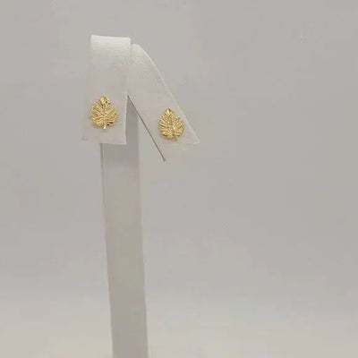 Brand New Brazilian 18k Gold Filled Leaf Earrings