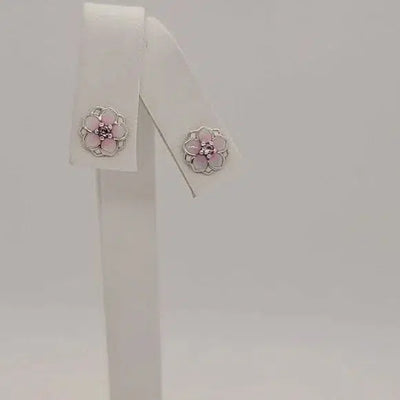 Brand New Sterling Silver 925 Flower Earrings