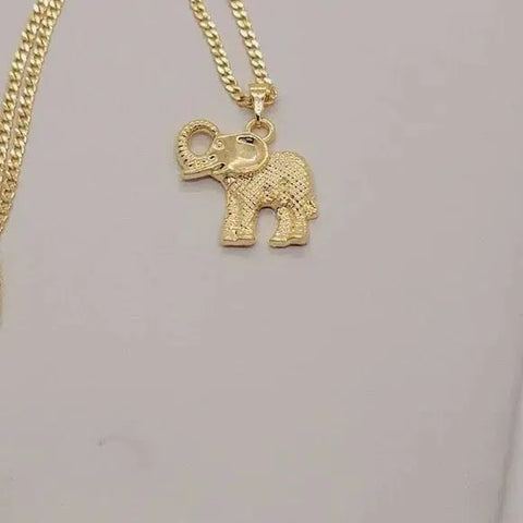 Brand New Brazilian 18k Gold Filled Elephant Necklace