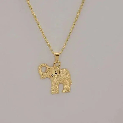 Brand New Brazilian 18k Gold Filled Elephant Necklace