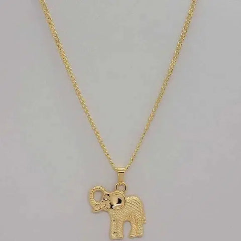 Brand New Brazilian 18k Gold Filled Elephant Necklace