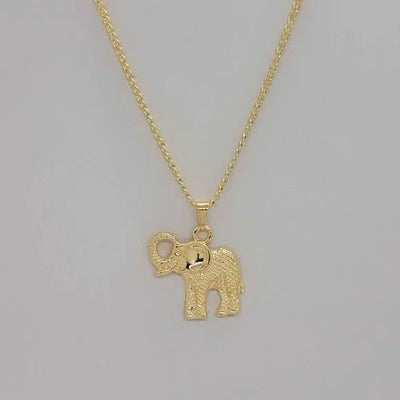 Brand New Brazilian 18k Gold Filled Elephant Necklace