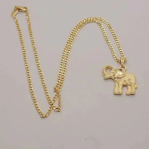 Brand New Brazilian 18k Gold Filled Elephant Necklace