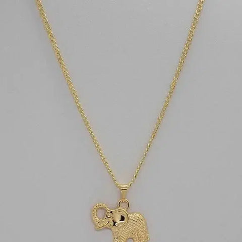 Brand New Brazilian 18k Gold Filled Elephant Necklace