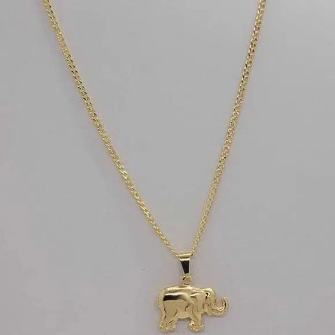 Brand New Brazilian 18k Gold Filled Elephant Necklace