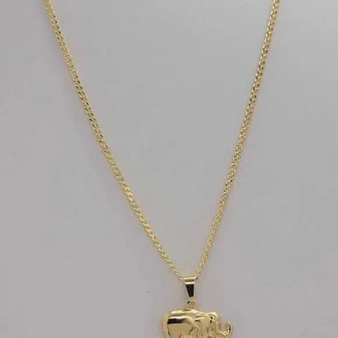 Brand New Brazilian 18k Gold Filled Elephant Necklace