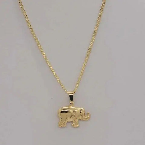 Brand New Brazilian 18k Gold Filled Elephant Necklace