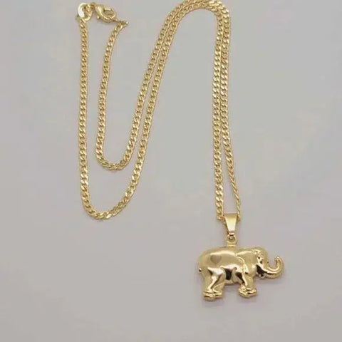 Brand New Brazilian 18k Gold Filled Elephant Necklace