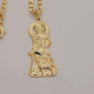 Brand New Brazilian 18k Gold Filled San Lazaro Necklace