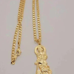 Brand New Brazilian 18k Gold Filled San Lazaro Necklace