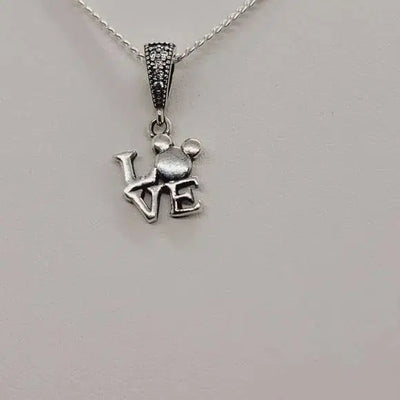 Brand New Sterling Silver 925 "LOVE" Earrings and Necklace set