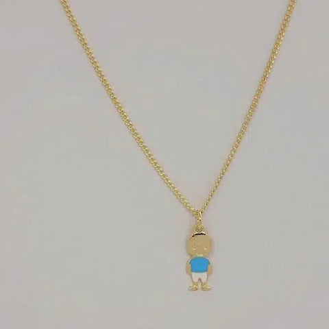 Brand New Brazilian 18k Gold Filled Boy Necklace