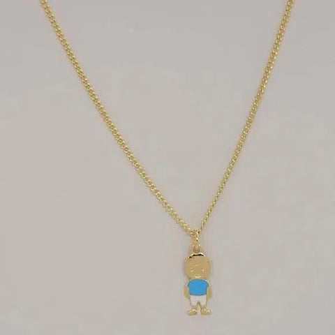 Brand New Brazilian 18k Gold Filled Boy Necklace