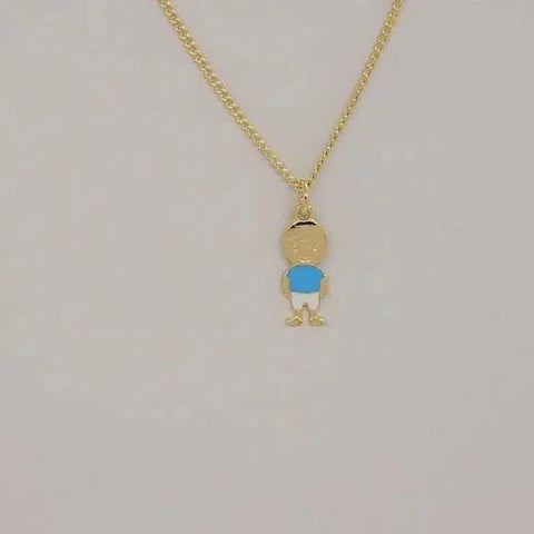 Brand New Brazilian 18k Gold Filled Boy Necklace