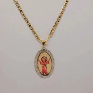 Brand New Brazilian 18k Gold Filled El Nino Divino Necklace