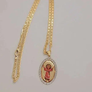 Brand New Brazilian 18k Gold Filled El Nino Divino Necklace