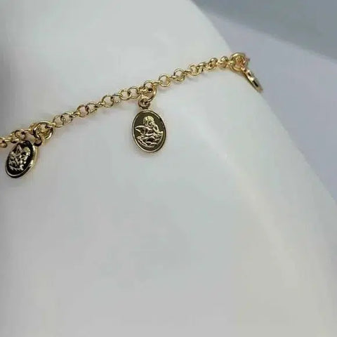 Brand New Brazilian 18k Gold Filled Angels Bracelet