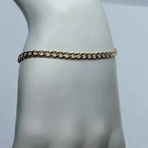 Brand New Brazilian 18k Gold Filled Cuban Link style Bracelet