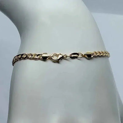 Brand New Brazilian 18k Gold Filled Cuban Link style Bracelet